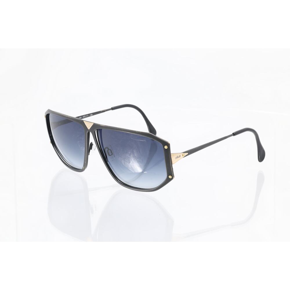 Silhouette Black Frame Sunglasses with Blue Gradient Lenses